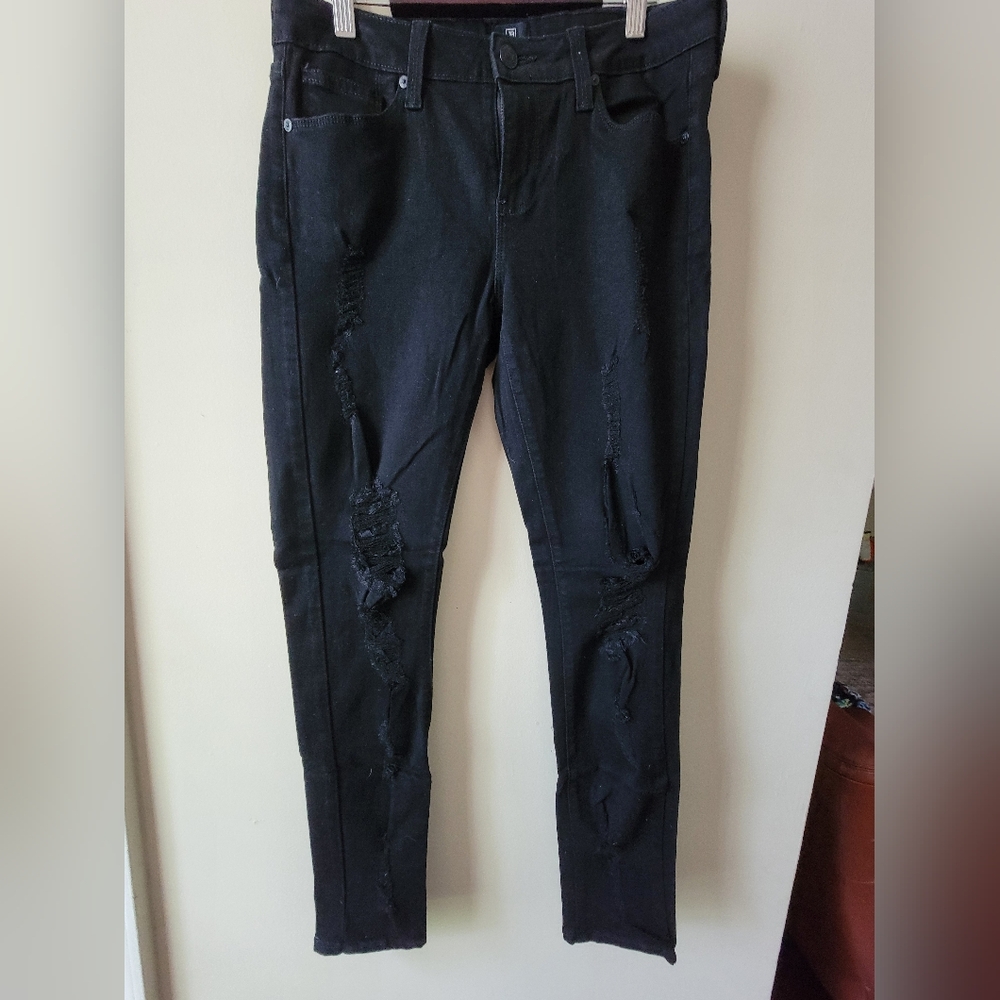 Just Black Denim distressed skinny jeans